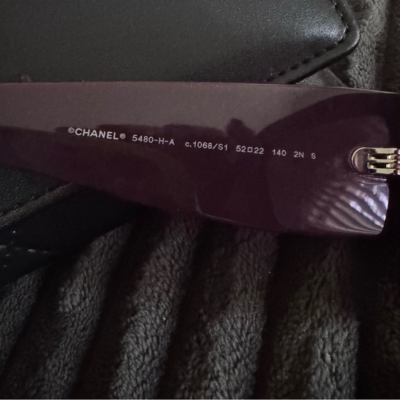CHANEL Purple Oversized Sunglasses main image 4
